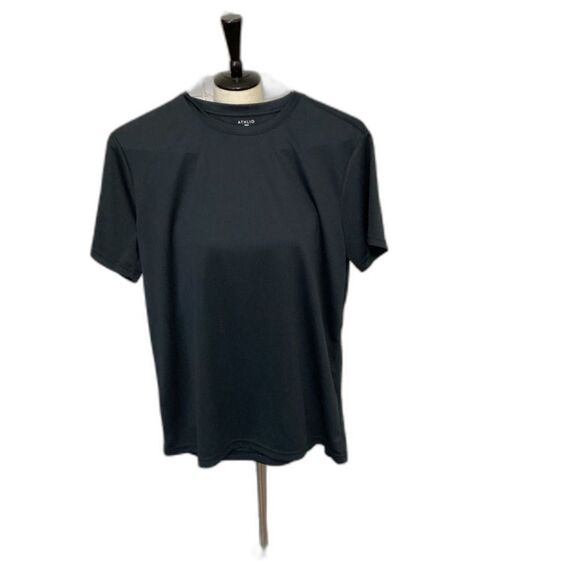 Athlio T-Shirt Men’s Size Medium Color Black 100% Polyester - Picture 2 of 8